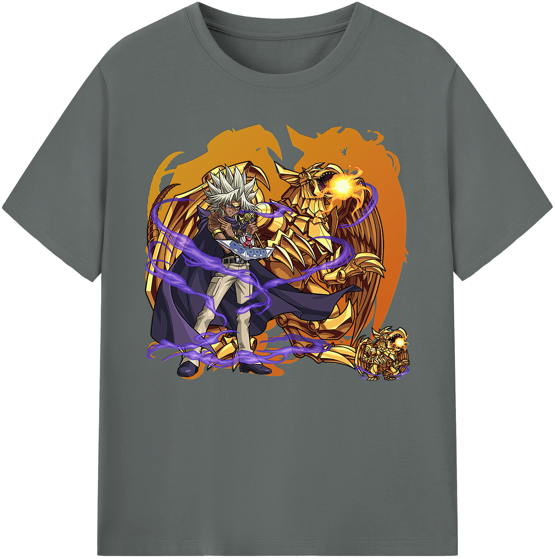 （画像用） 遊☆戯☆王 Yu-Gi-Oh! 綿100％ メンズ半袖Tシャツ｜肌触りやわらか＆通気性